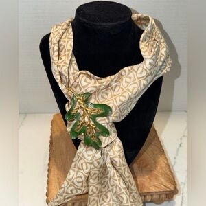 Vintage Sarah Coventry Green Leaf Brooch (other accessories not included)